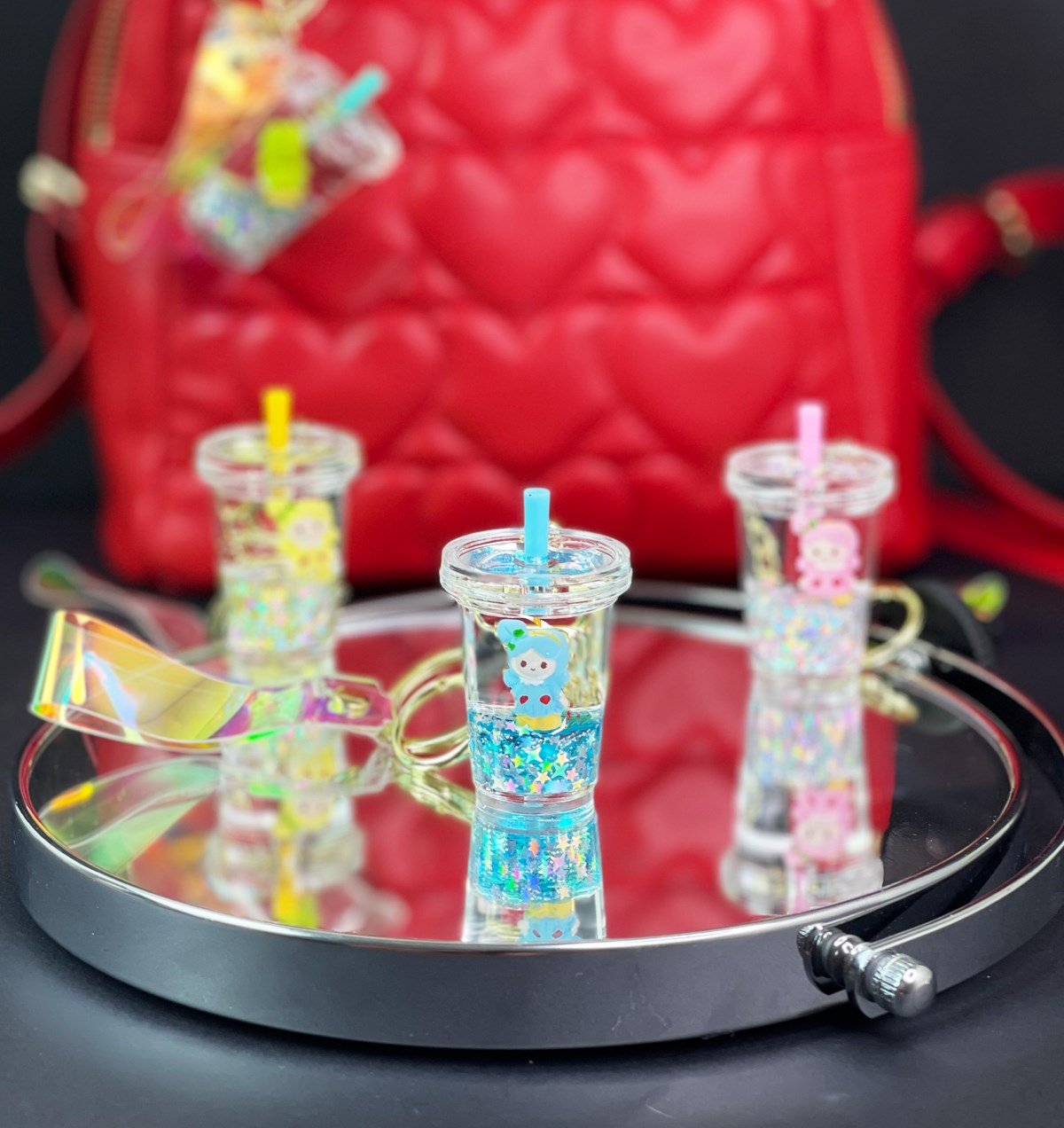 Sulu Simli Figürlü Anahtarlık Çanta SüsügiftmodaGman100017