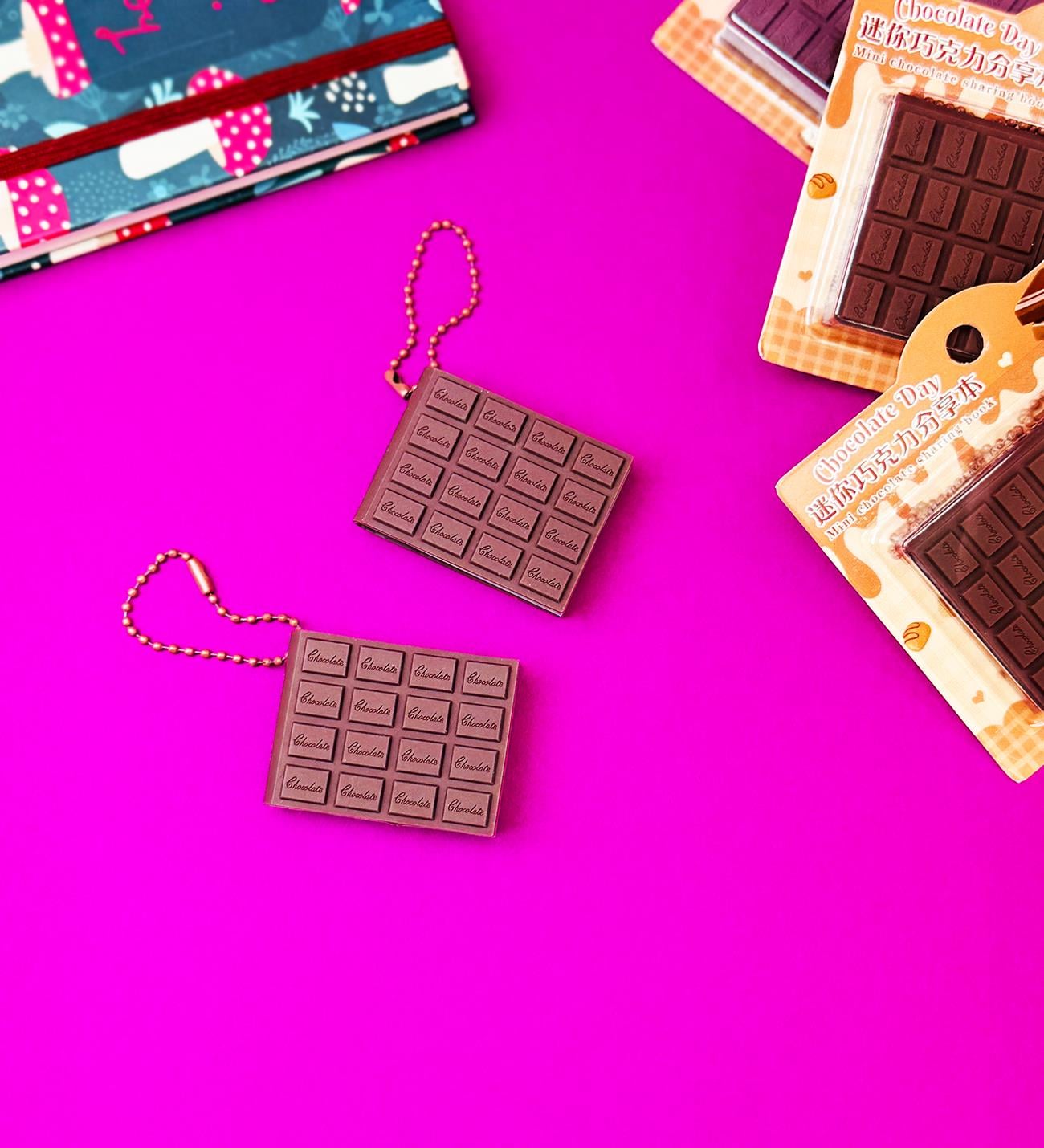 2'li Çikolata Tasarımlı Anahtarlık DeftergiftmodaBm-1261