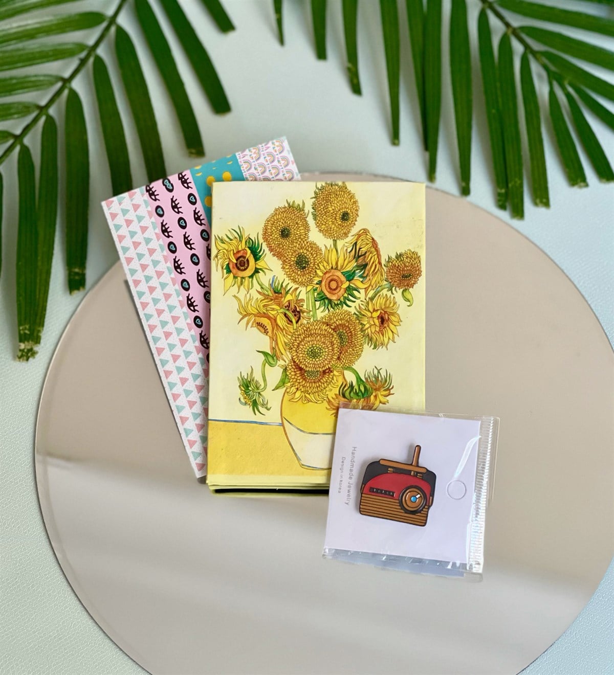Ayçiçek Mini Albüm Ve Rozet SetGiftmodaGmhs100291