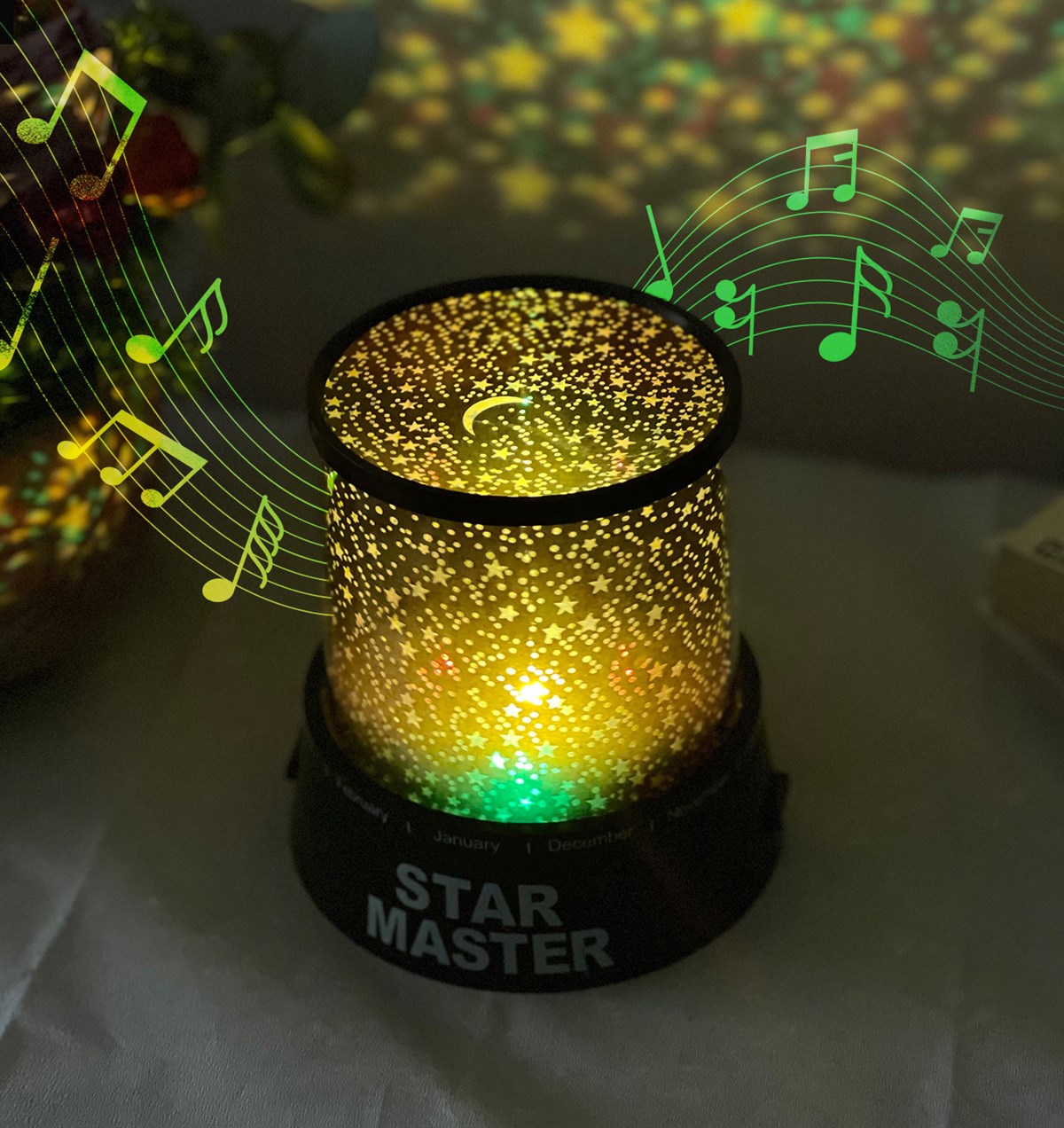 Müzikli Dönen StarMaster Gece Lambasıgiftmodagm-1240-M