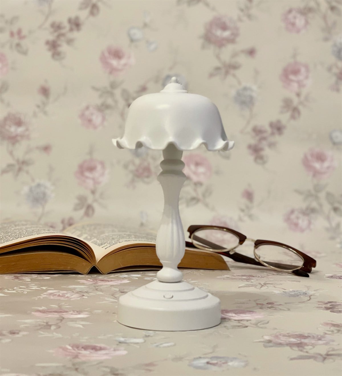 Mini Abajur Masa Lambası BeyazGiftmodaGm-4155-Beyaz