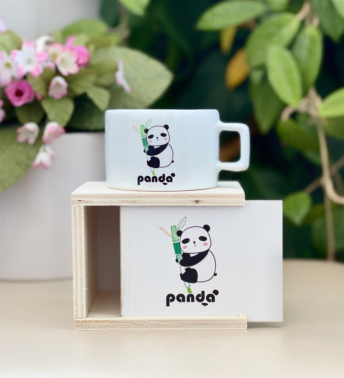Bambu Panda Tasarımlı Kutulu KupaGiftmodaGmkp100121