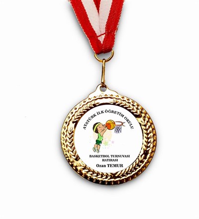 Basketbol Turnuvası Hatırası Madalya