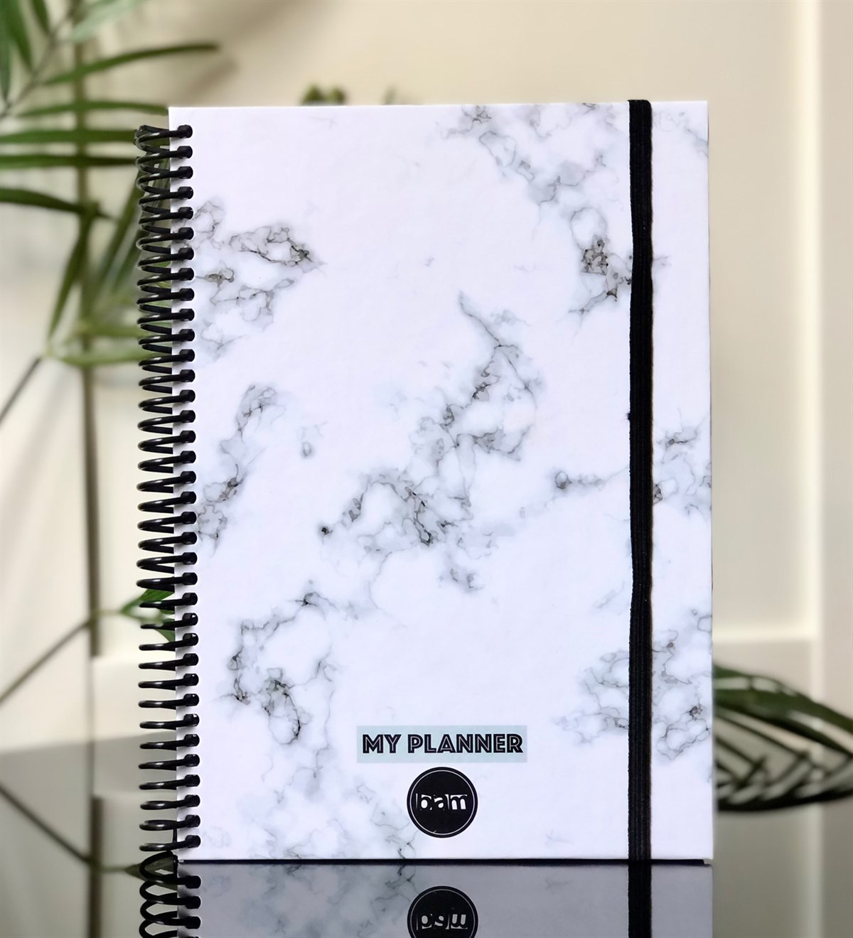 Beyaz Mermer Tarihsiz Haftalık PlanlayıcıGiftmodaGmp-0010