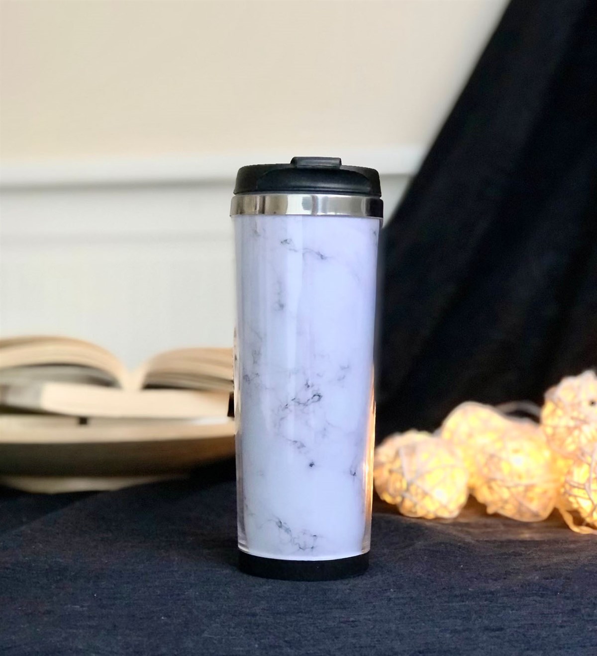Beyaz Mermer Tasarımlı Mug BardakGiftmodaBeyaz-Mermer-Mug-