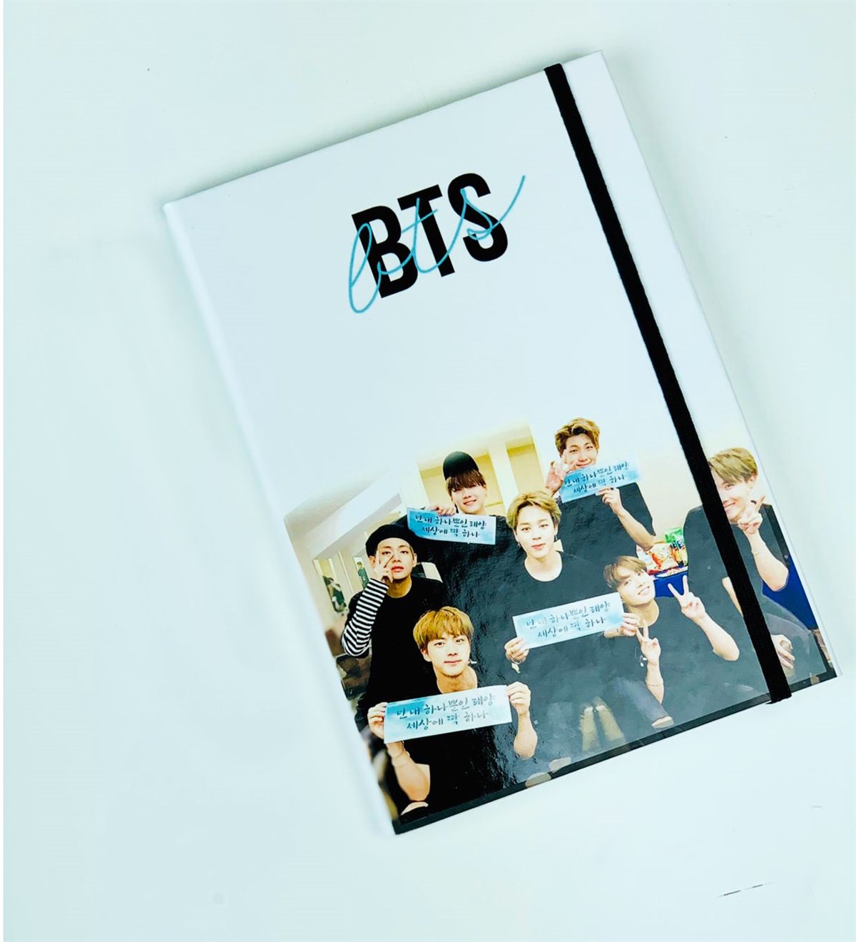 BTS Tasarımlı Lastikli DefterGiftmodaBTS-Lastikli-Defter