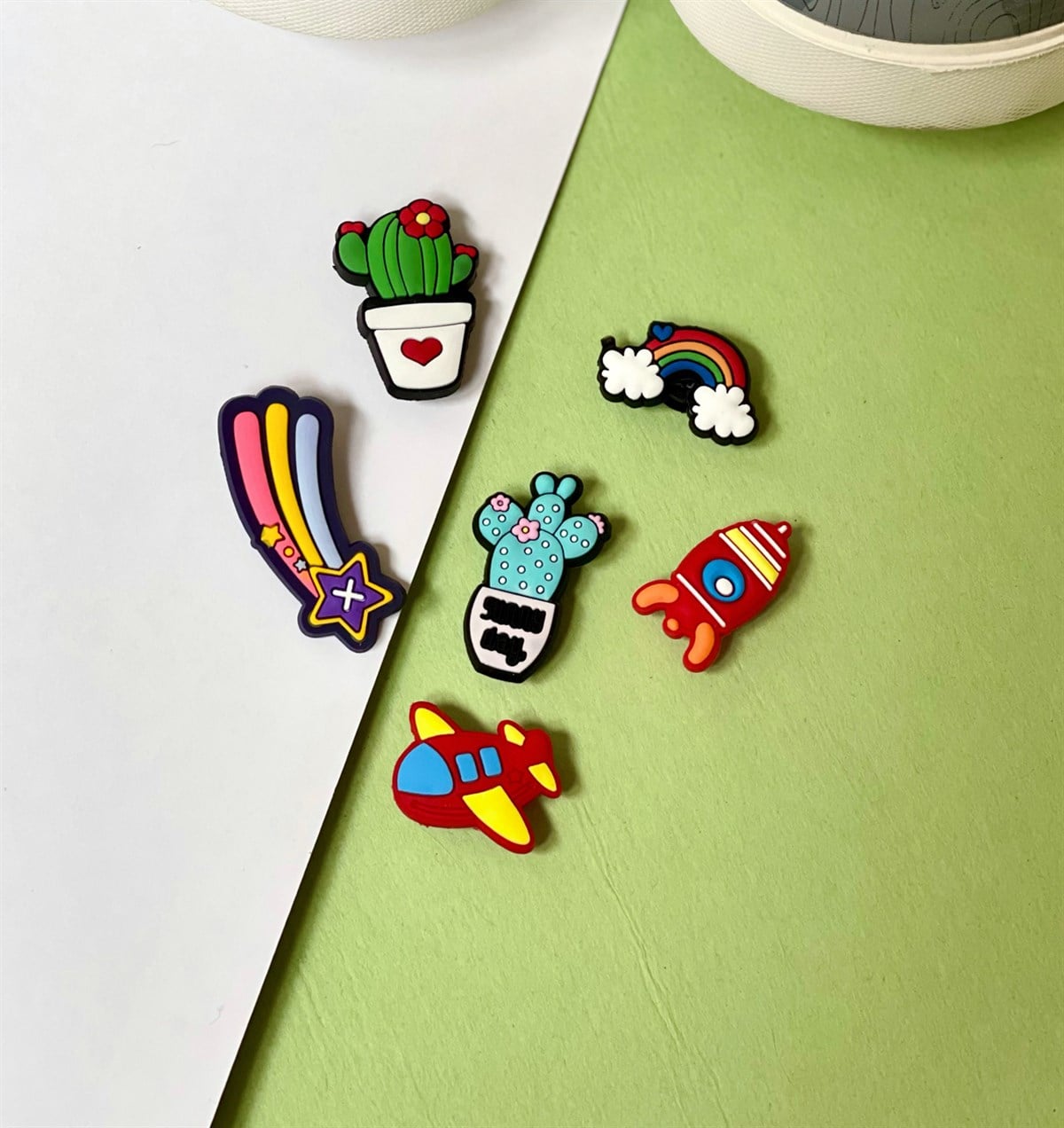 Crocs Jibbitz Terlik Süsü Kaktüs Serisi 6'lı GiftmodaGmjb00004