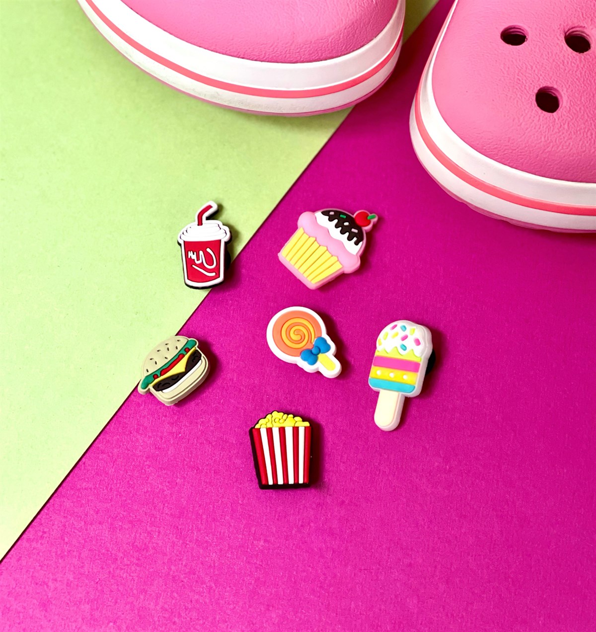 Fast Food Serisi Jibbitz Terlik Süsü 6'lı GiftmodaGmjb00002