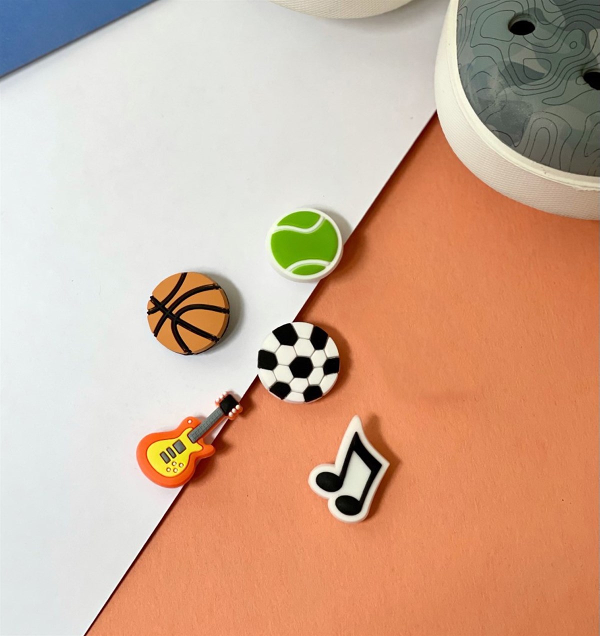 Crocs Jibbitz Terlik Süsü 5'li Spor Ve Müzik SerisigiftmodaGmjb00011