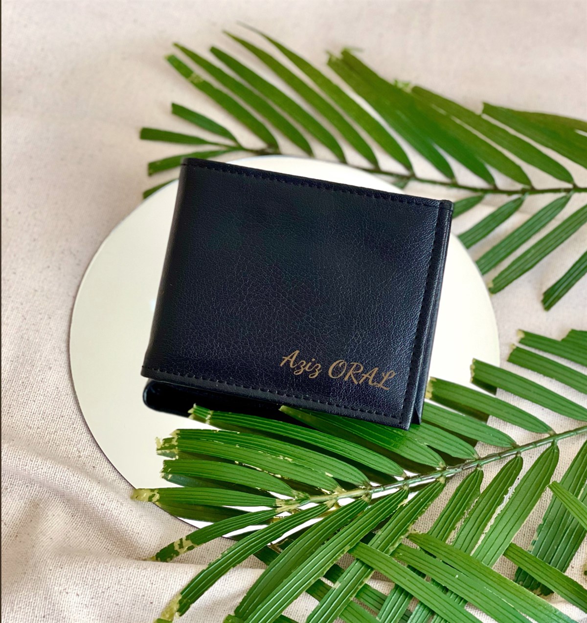 Kişiye Özel Yatay Siyah CüzdanGiftmodaGmcd00001