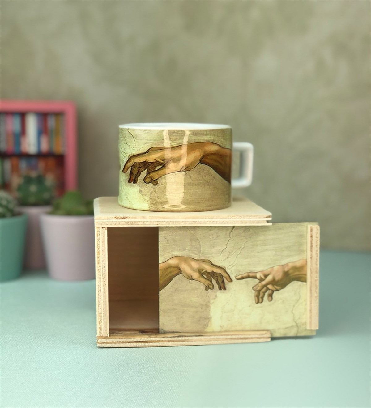 Da Vinci Yaratılış Tasarımlı Kutulu Kupa GiftmodaYaratılış-Kutulu-Kupa