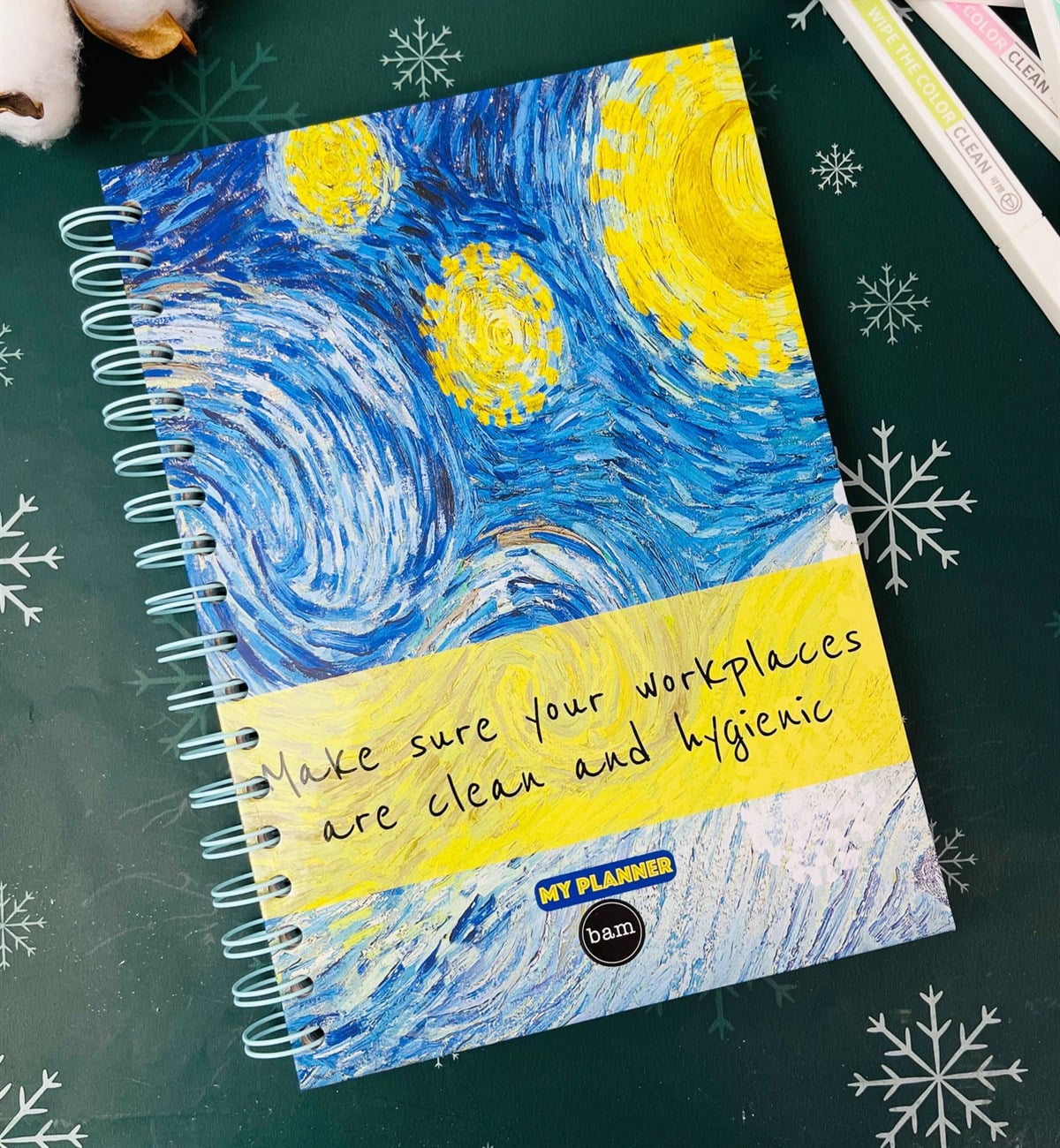 Van Gogh Tasarımlı Konuşan AjandagiftmodaGmd100130