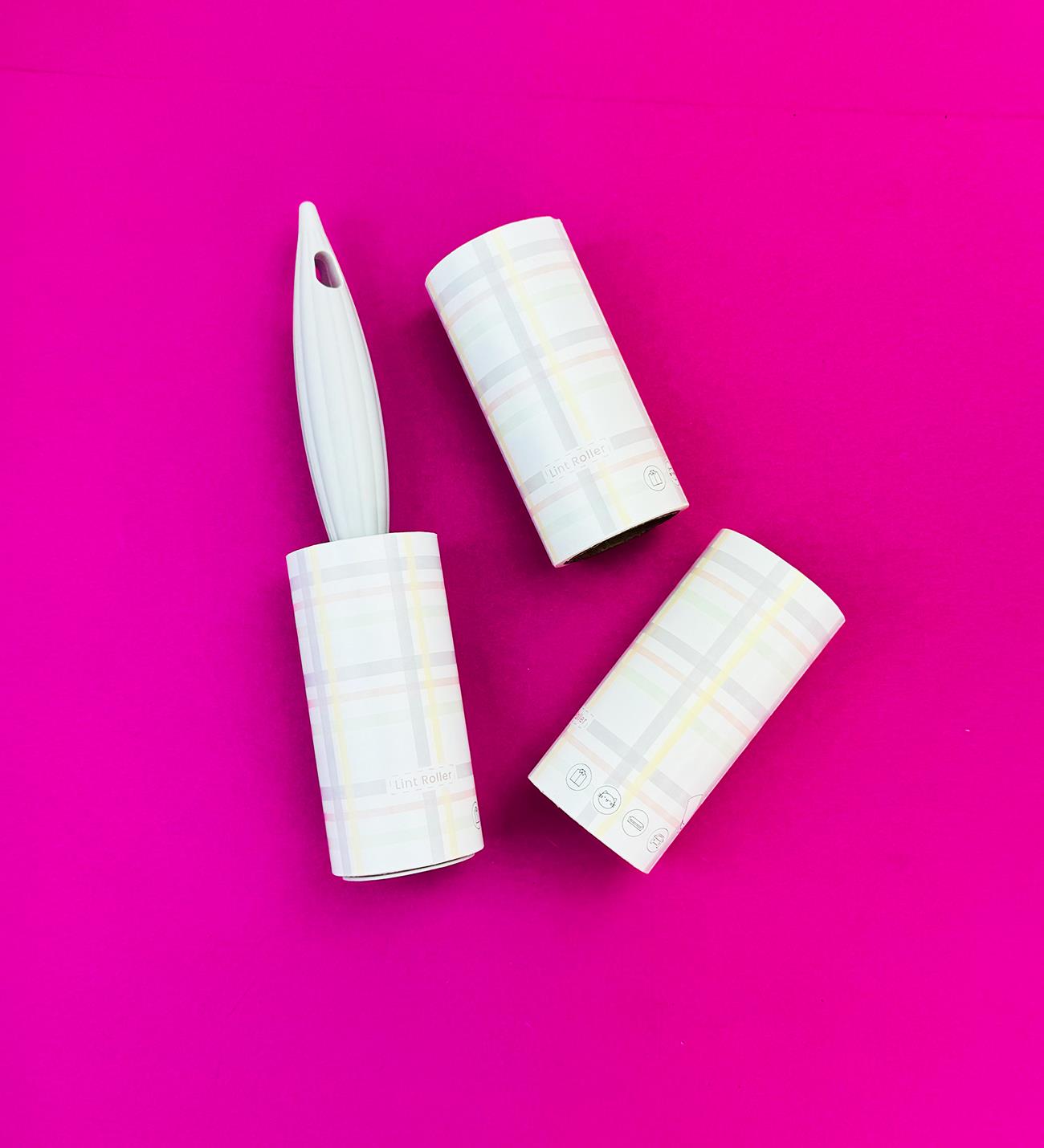 Desenli Tüy Toplayıcı Rulo 60 Yaprak 2 Adet Yedek BaşlıkgiftmodaBM-1252B