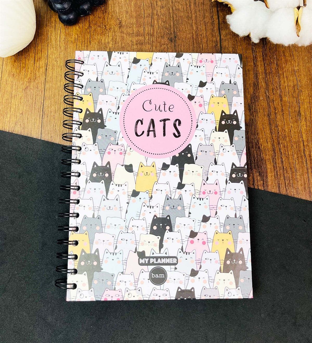 Sevimli Kedi Tasarımlı Konuşan AjandagiftmodaGmd100612