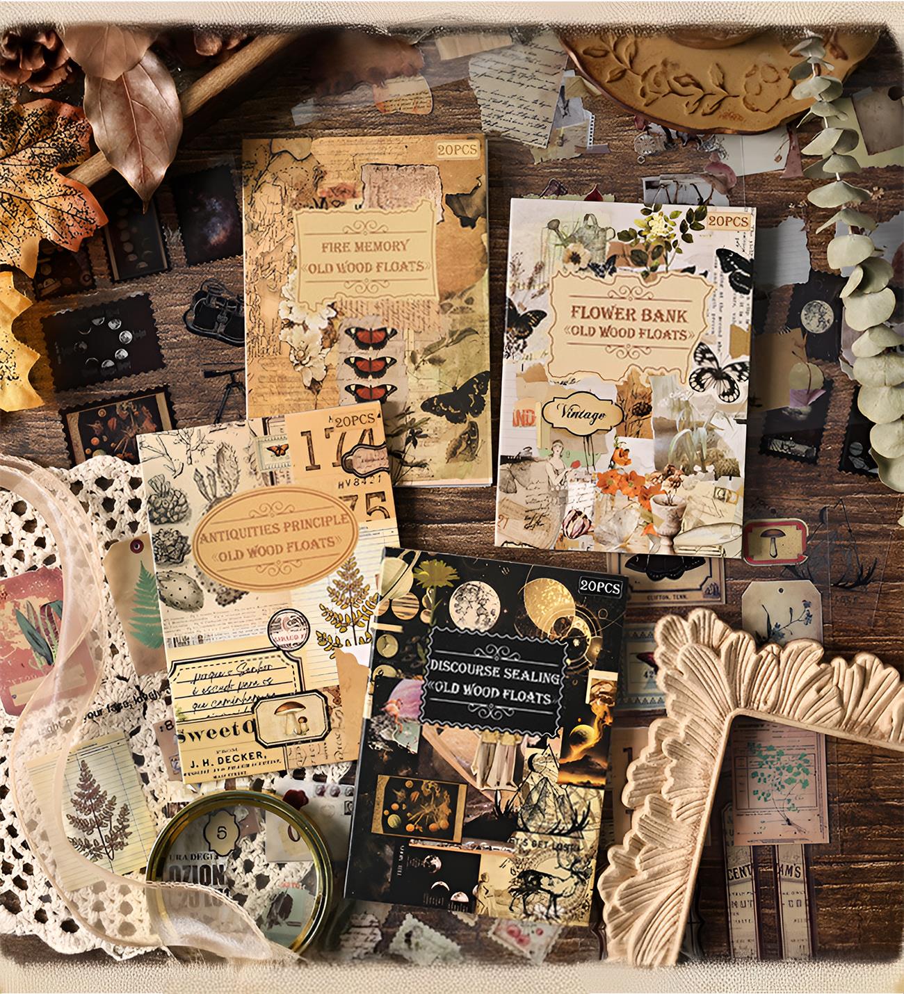 Vintage Temalı Sticker Kitabı – 20 SayfagiftmodaBM-1773	