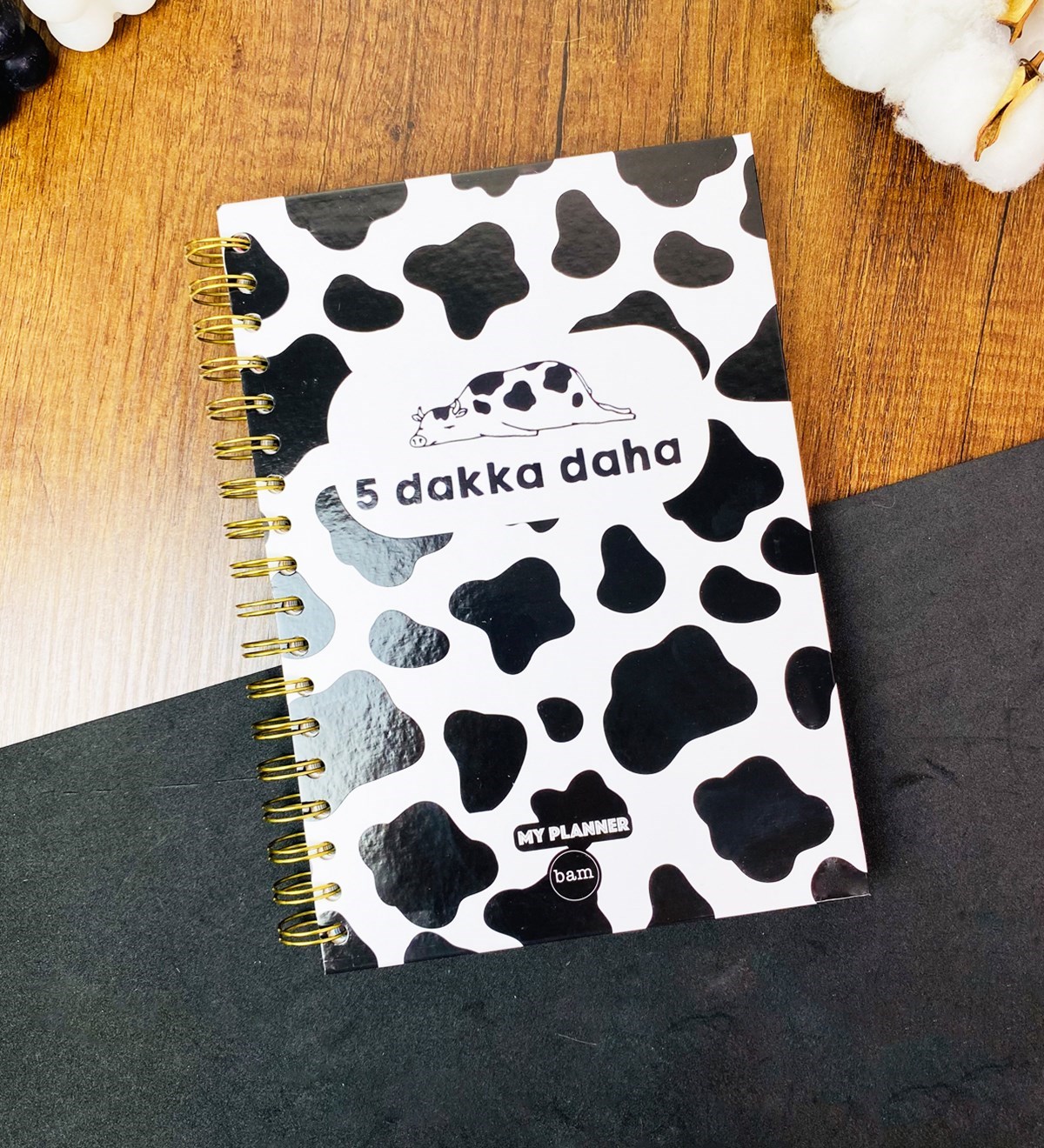 5 Dakka Daha Tasarımlı Çizgili Spiralli DeftergiftmodaGmd100537