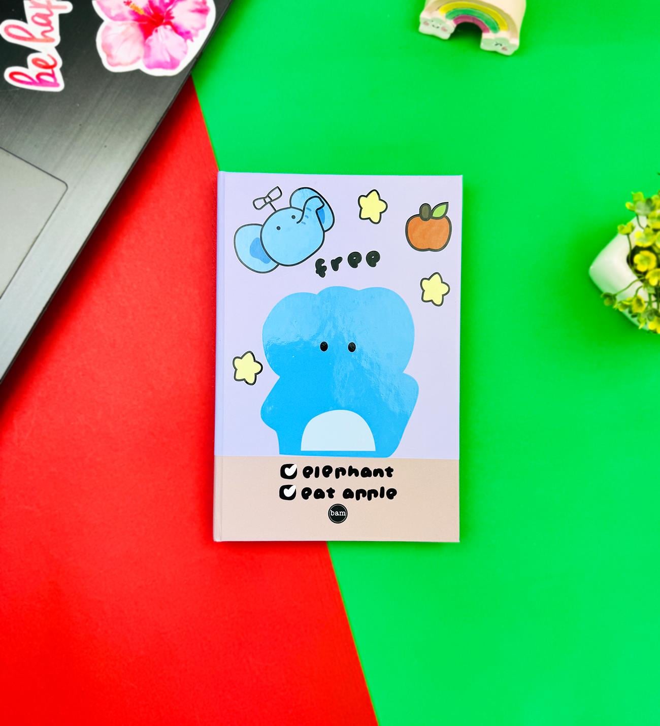 Fil Tasarımlı Lastikli DeftergiftmodaBAM-1266