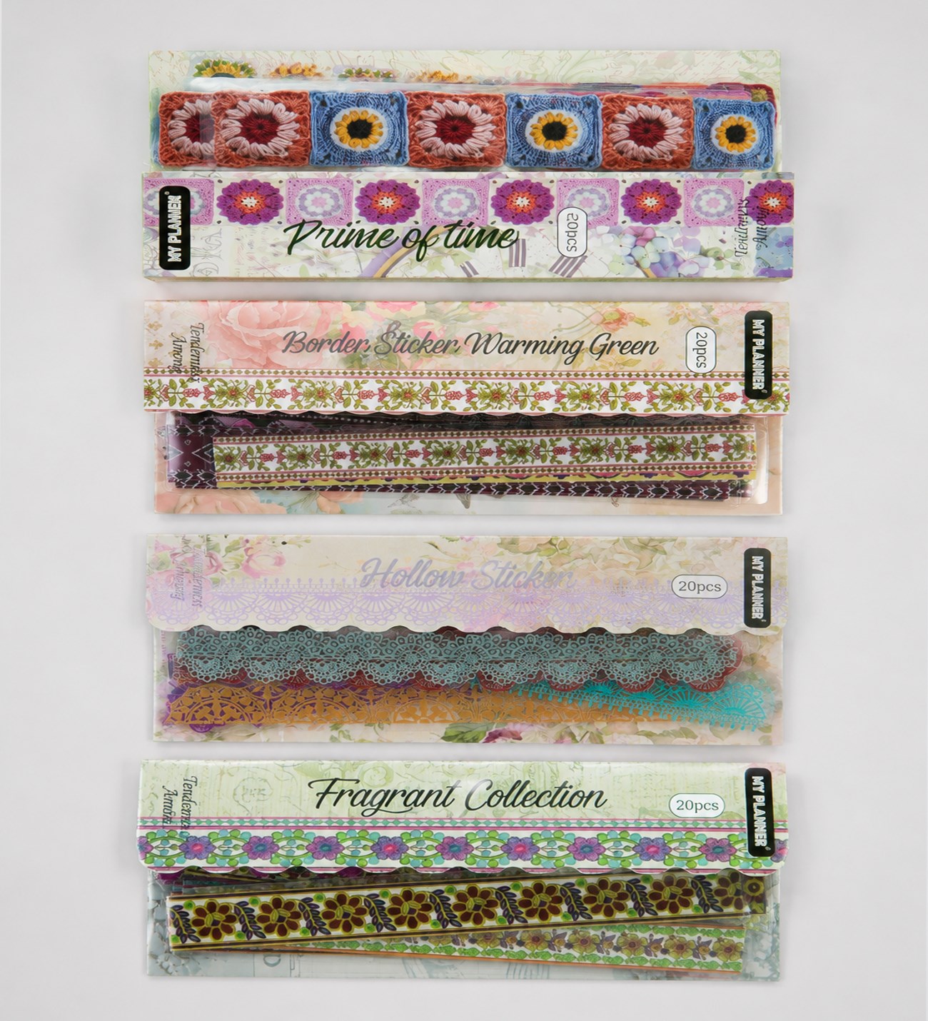 Şeffaf Vintage Bordür Scrapbook Sticker SetigiftmodaBM-2601