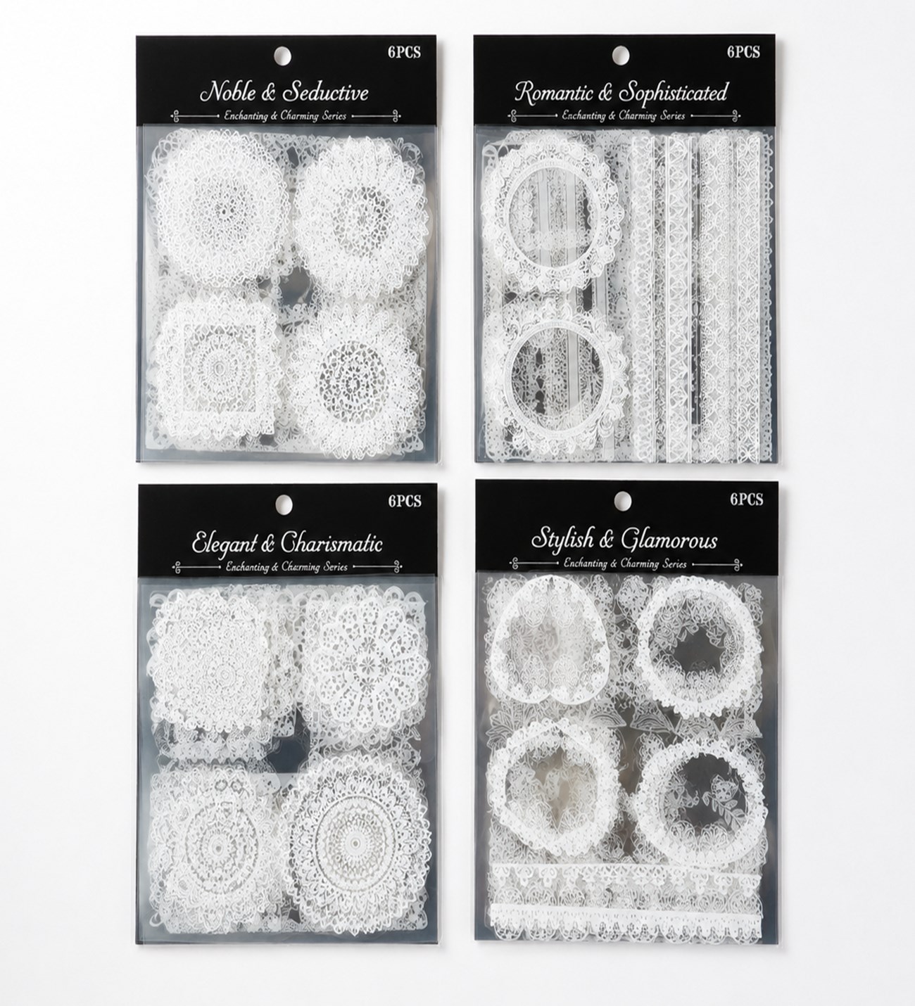 Vintage Dantel Scrapbook Sticker SetgiftmodaBM-2588