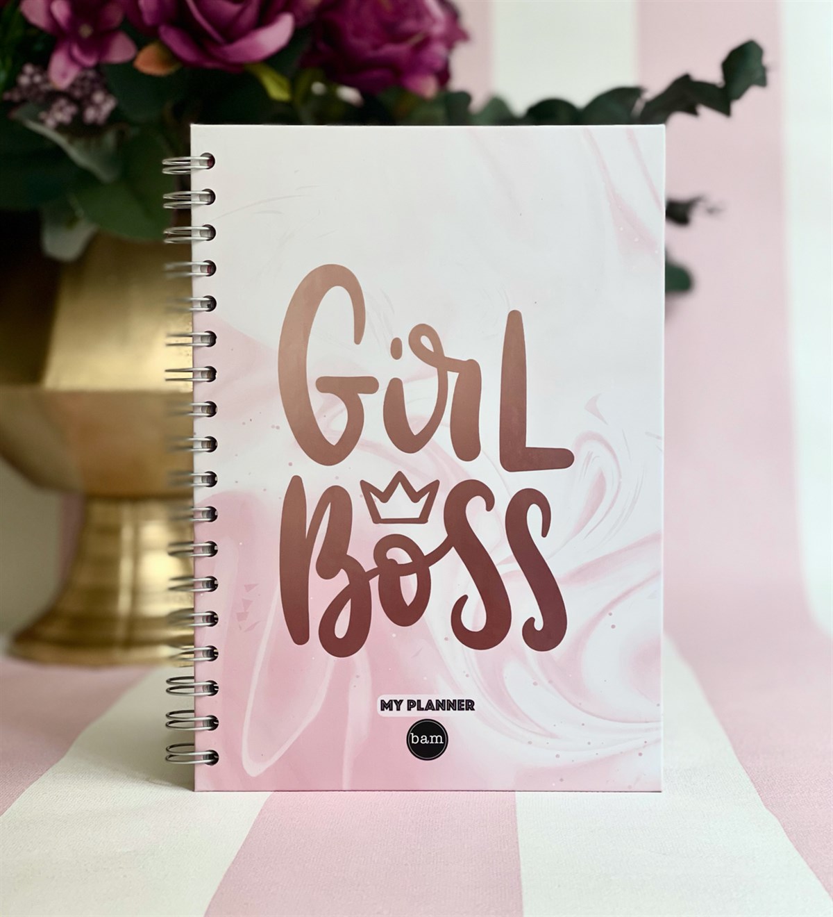 Girl Boss Tasarımlı Spiralli DefterGiftmodaGmd100095