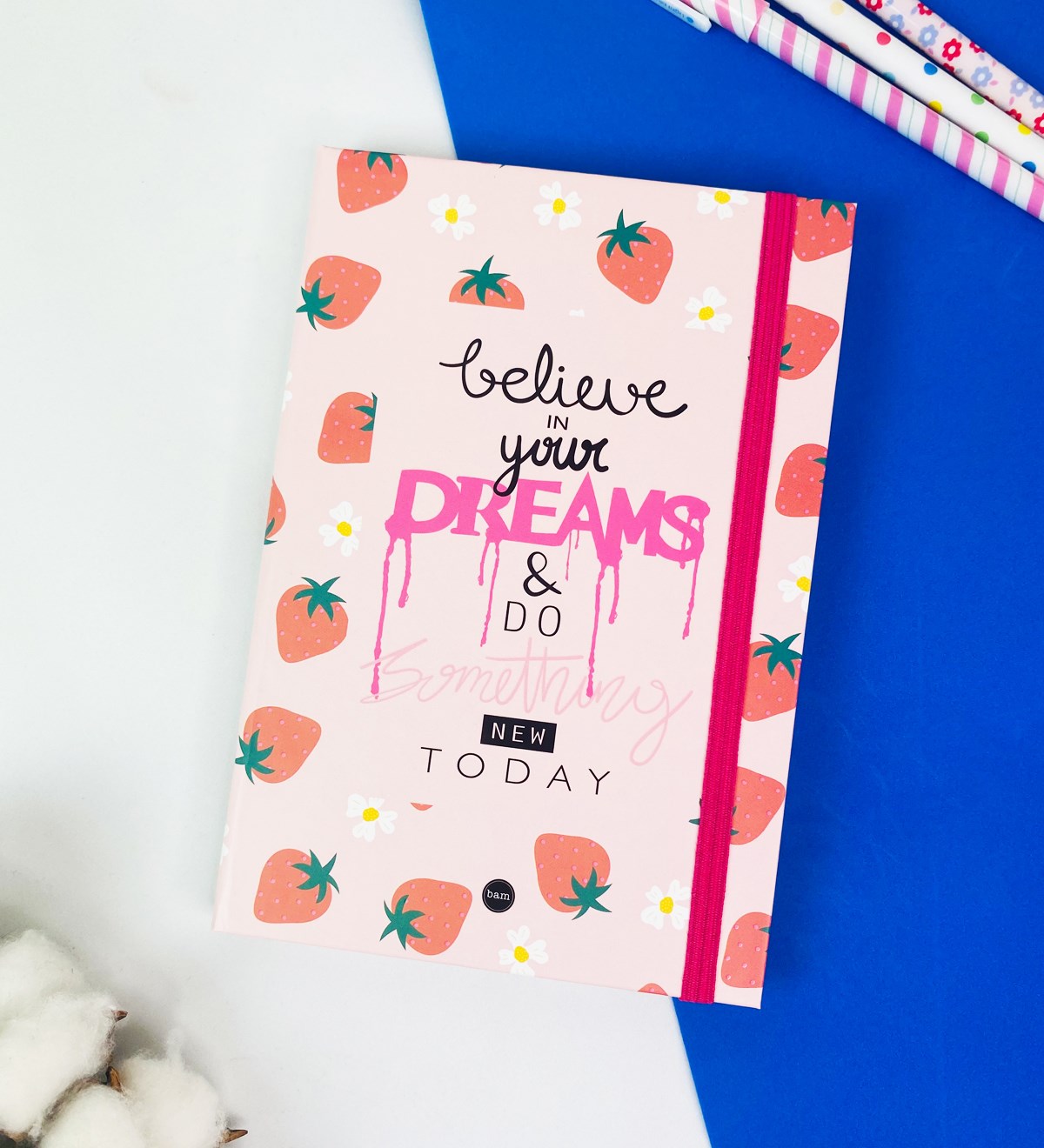 Believe In Your Dreams Tasarımlı Lastikli DeftergiftmodaGmd100313