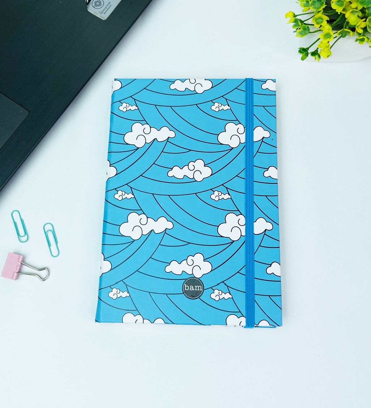 Anime Dalga Tasarımlı Lastikli Defter	giftmodaGmd100448