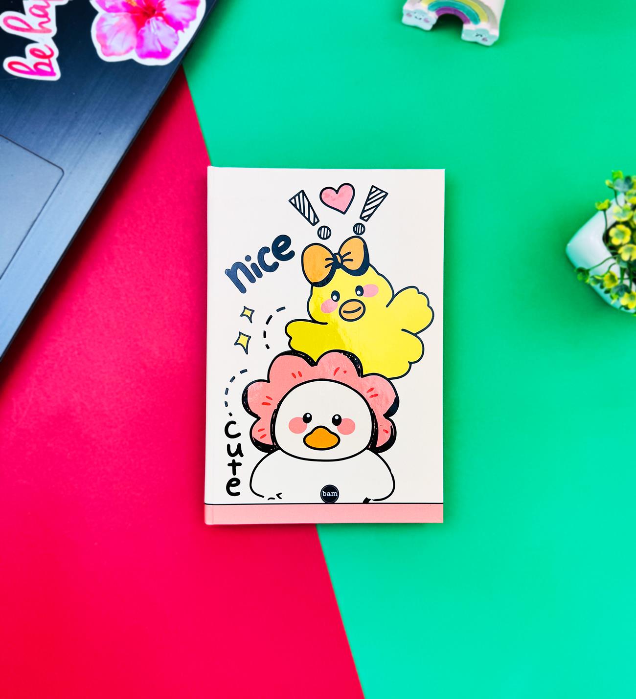 Nice Cute Tasarımlı Lastikli DeftergiftmodaBAM-1250	