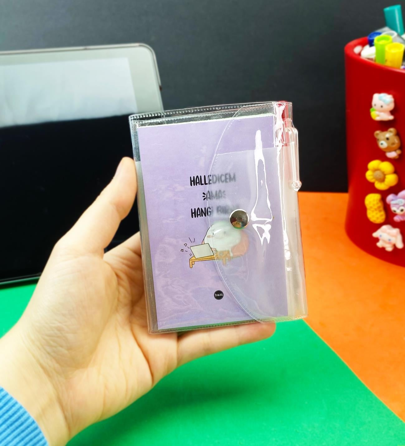 Halledicem Ama Hangi Birini Tasarımlı PP Mini Çanta Defter Ve Kalem SetgiftmodaBAM-1143