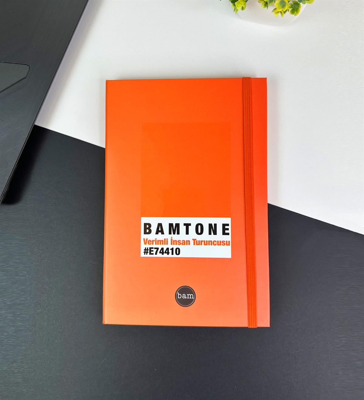 Bam Tone Turuncu Tasarımlı Lastikli DeftergiftmodaGMD0001-23