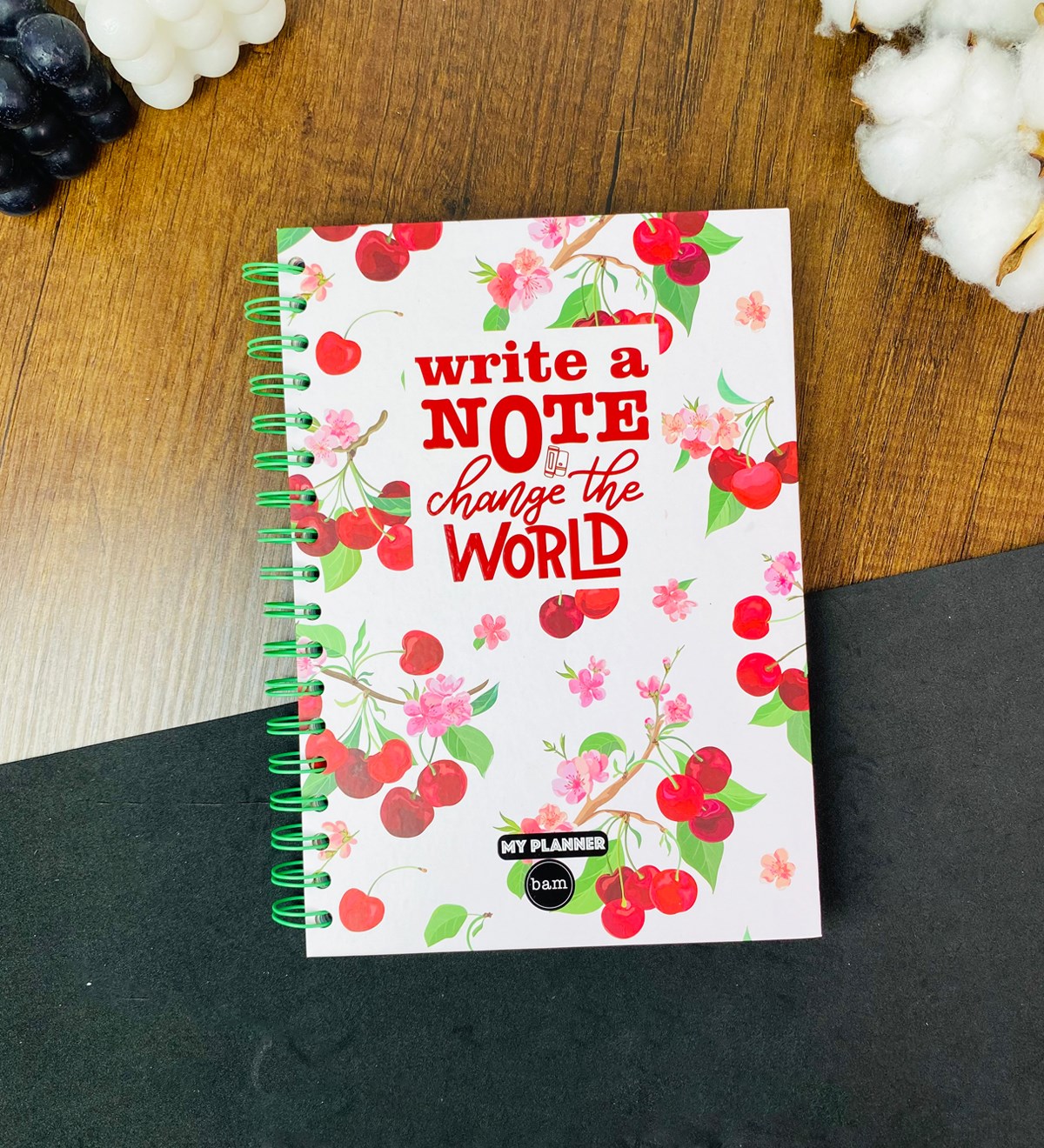 Kiraz Tasarımlı Konuşan Ajandagiftmoda Gmd100415