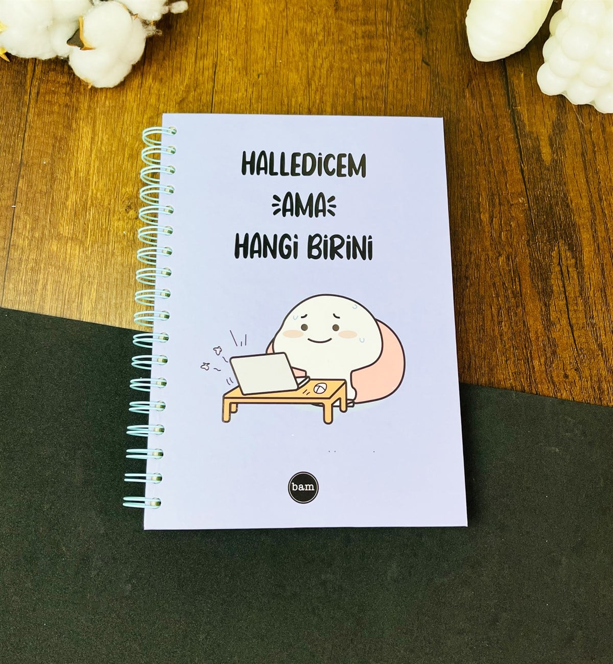 Halledicem Ama Hangi Birini Tasarımlı Spiralli DeftergiftmodaGmd100186