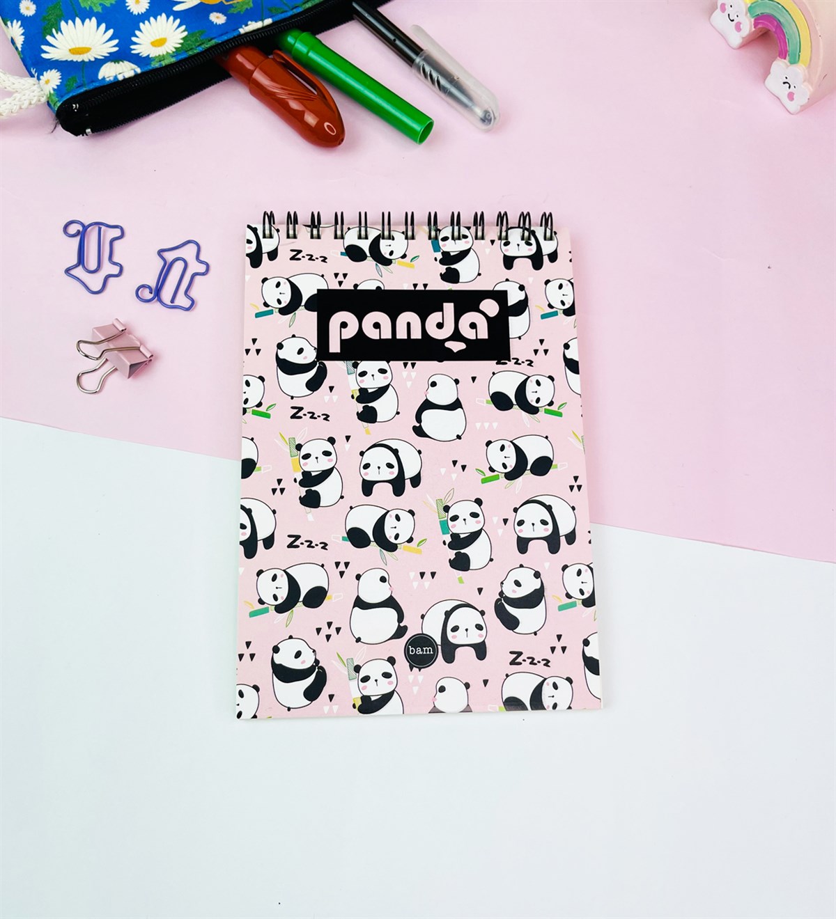 17x11Cm Sketch Book - Eskiz Defteri - 80 Gr - 60 YaprakgiftmodaGmd100579-Panda