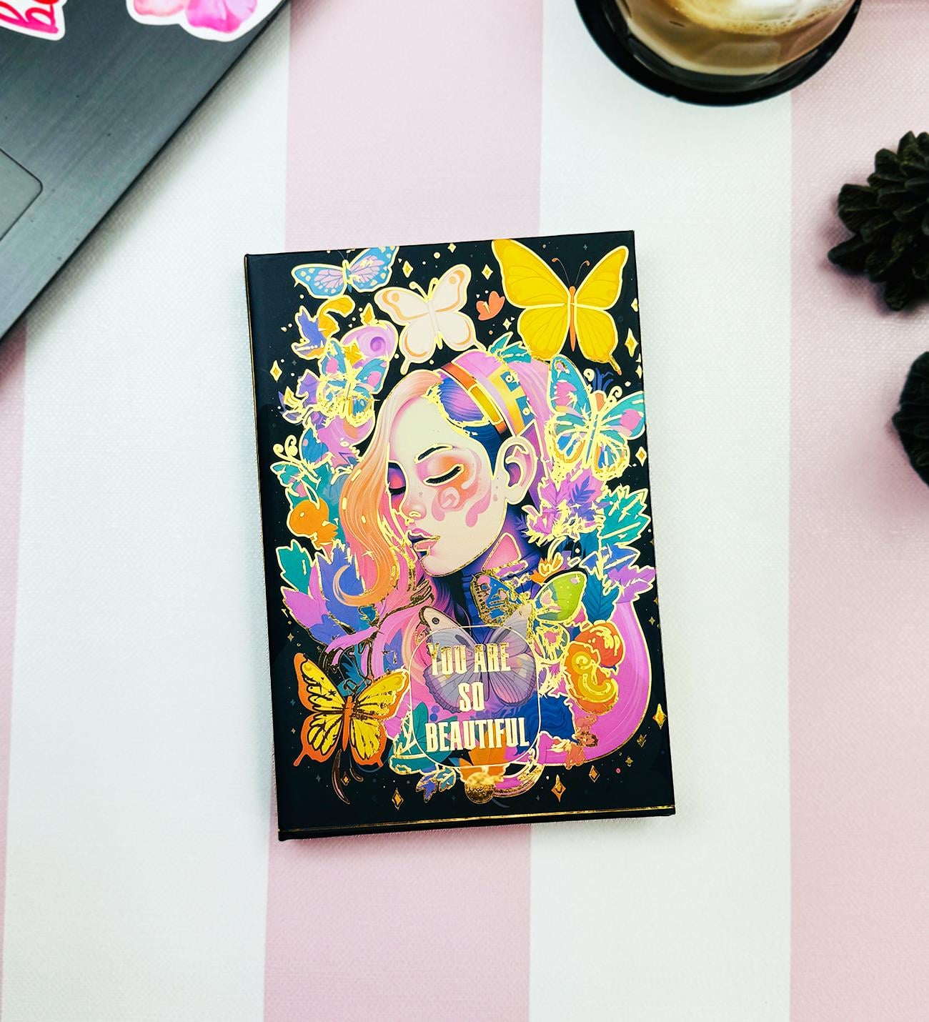 Çok Güzelsin Tasarımlı Lastikli DeftergiftmodaBam-1243