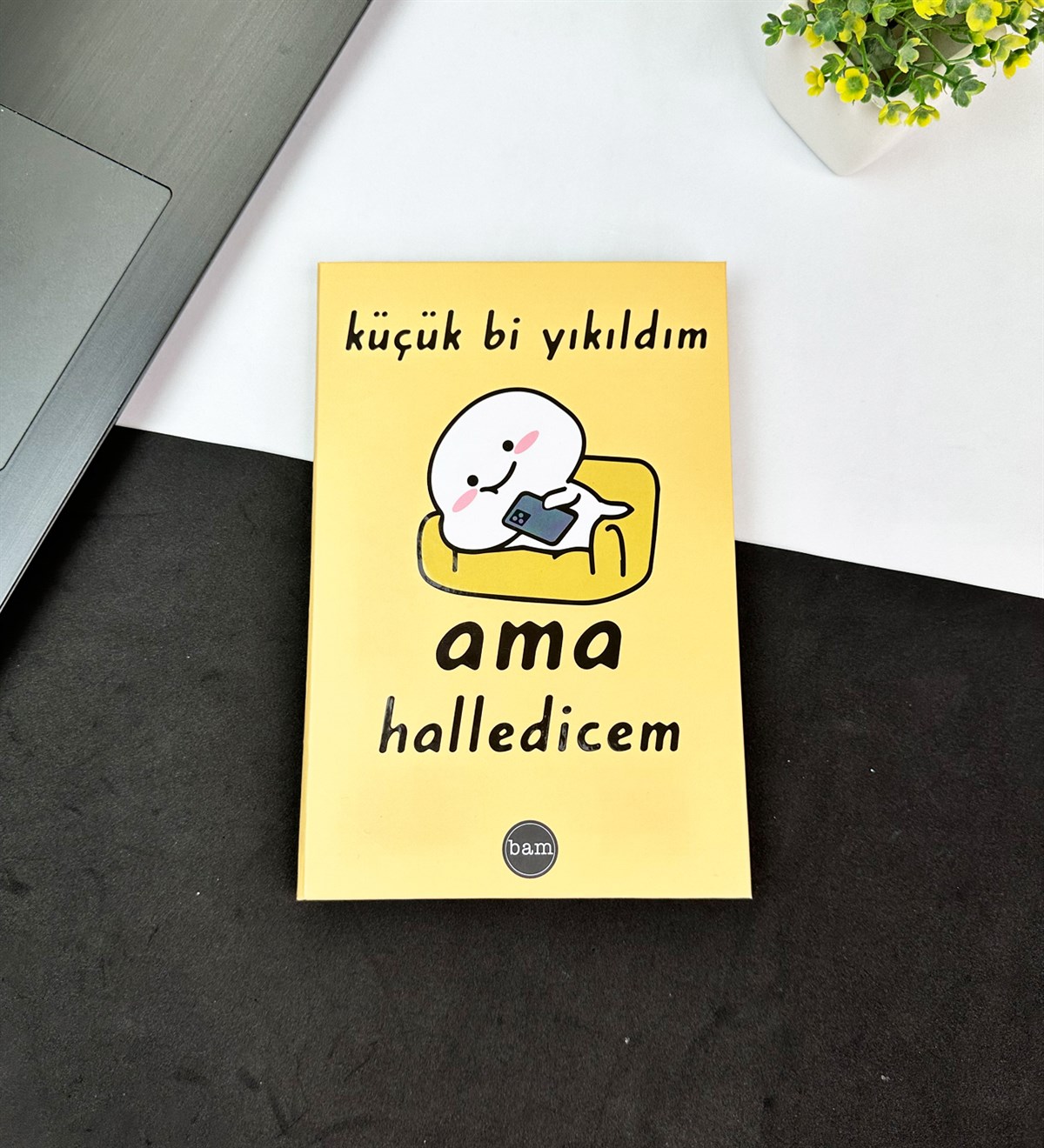 Küçük Bi Yıkıldım Tasarımlı Lastikli DeftergiftmodaGmd100605