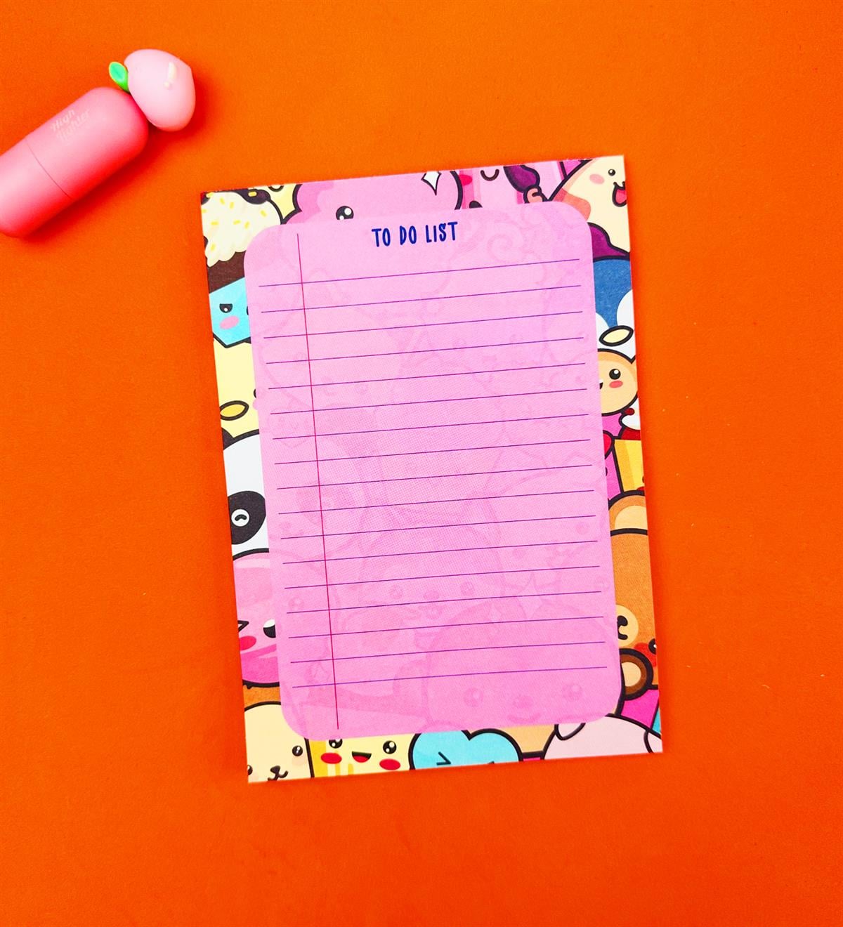 Karakter Tasarımlı To Do List Yapılacak ListesigiftmodaBAM-Pln-6	