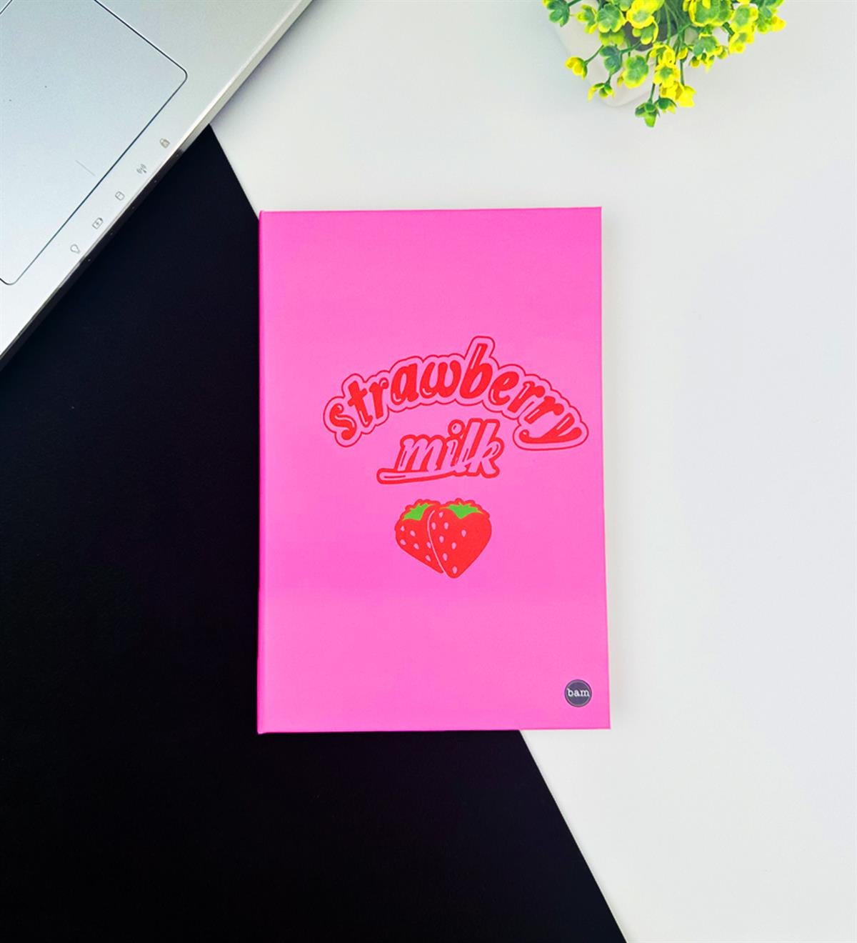 Çilek Tasarımlı Lastikli DeftergiftmodaGMD0001-31	