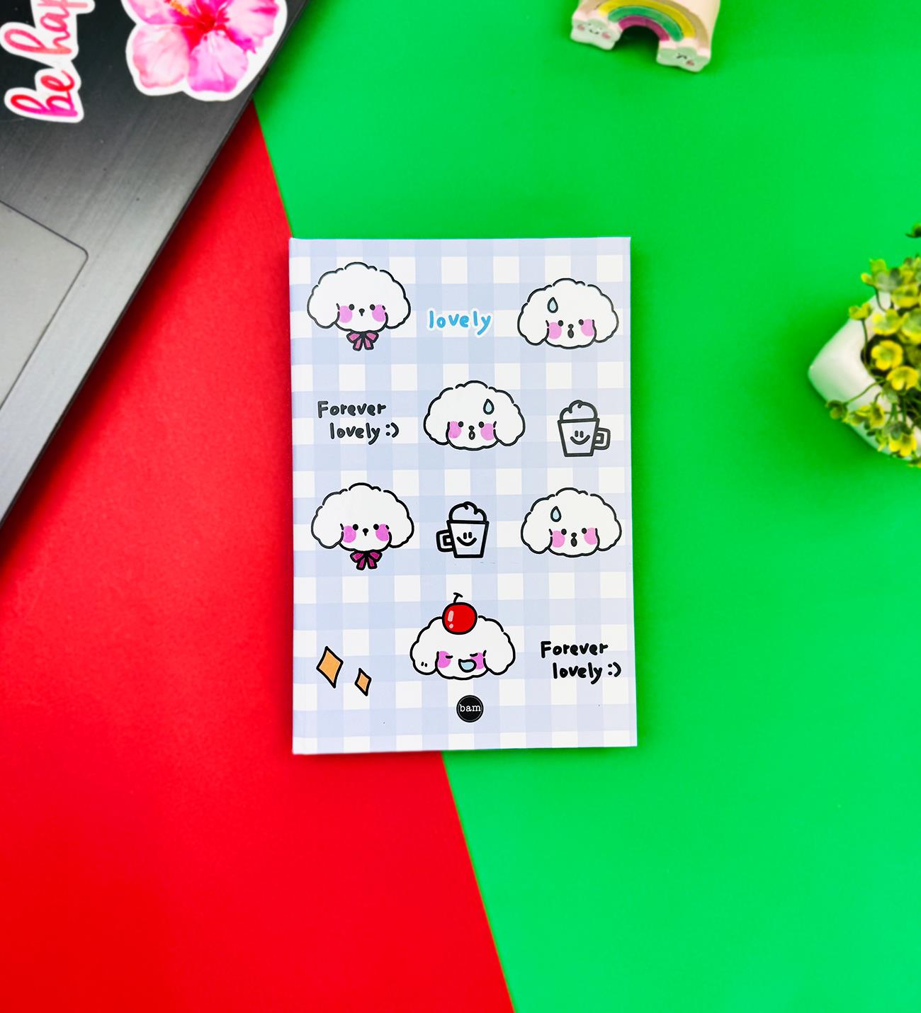 Bulut Kawaii Tasarımlı Lastikli DeftergiftmodaBAM-1263	