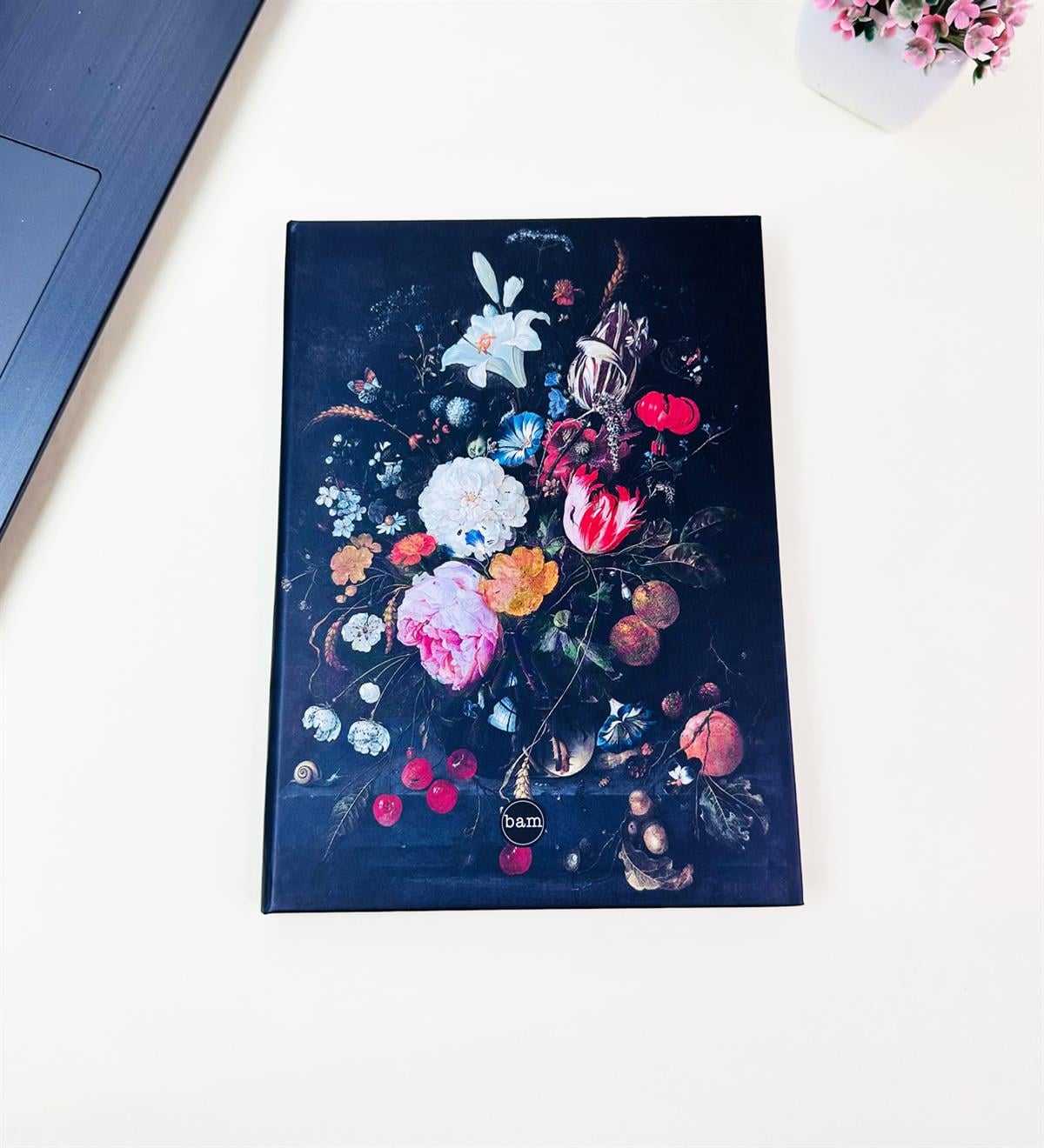 21x14Cm Sketch Book - Eskiz Defteri - Siyah Sayfa - 120 Gr - 56 YaprakgiftmodaBam-3003-4-Çiçek-Art