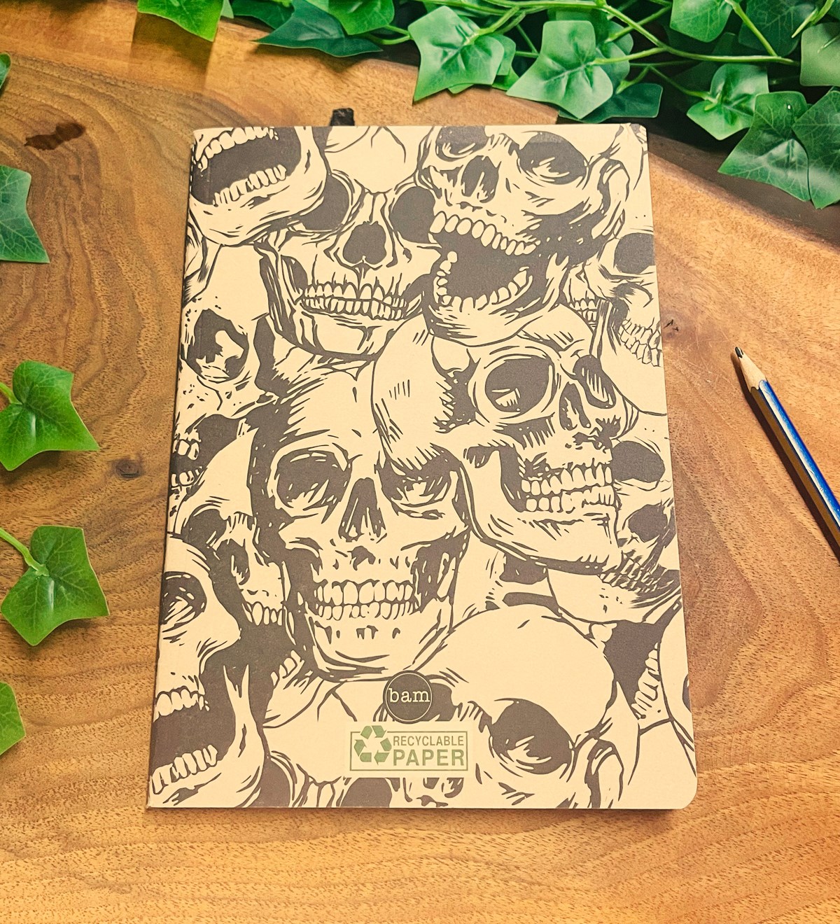 Kuru Kafa Tasarımlı Geri Dönüşümlü Kraft DeftergiftmodaGmd100366