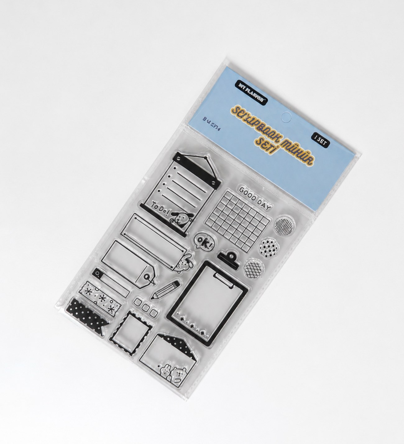 Silikon Çerçeve ve Etiket Scrapbook Mühür SetigiftmodaBM-2714