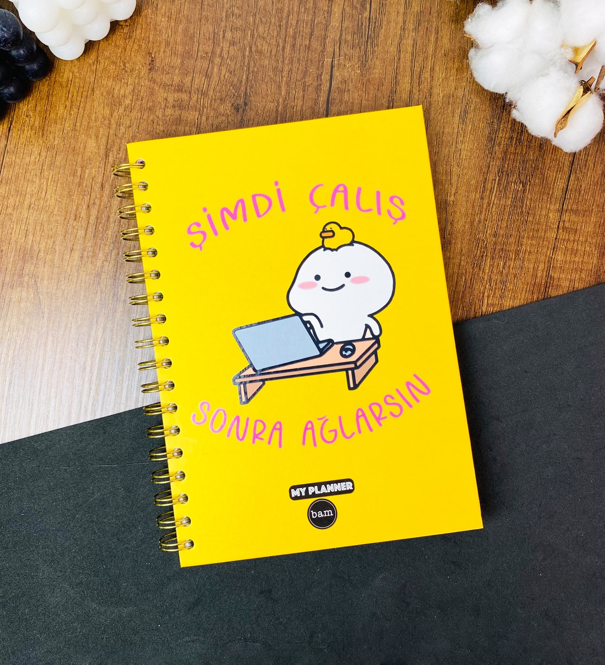 Şimdi Çalış Sonra Ağlarsın Tasarımlı Konuşan Ajandagiftmoda Gmd100424