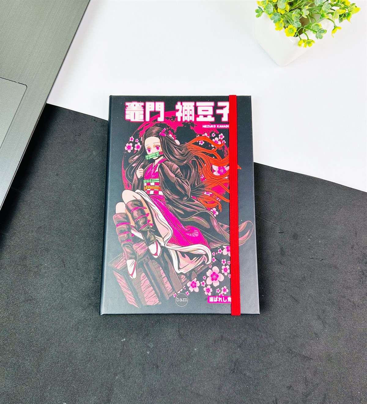 Nezuko Kamado Tasarımlı Lastikli DeftergiftmodaGMD0001-8	