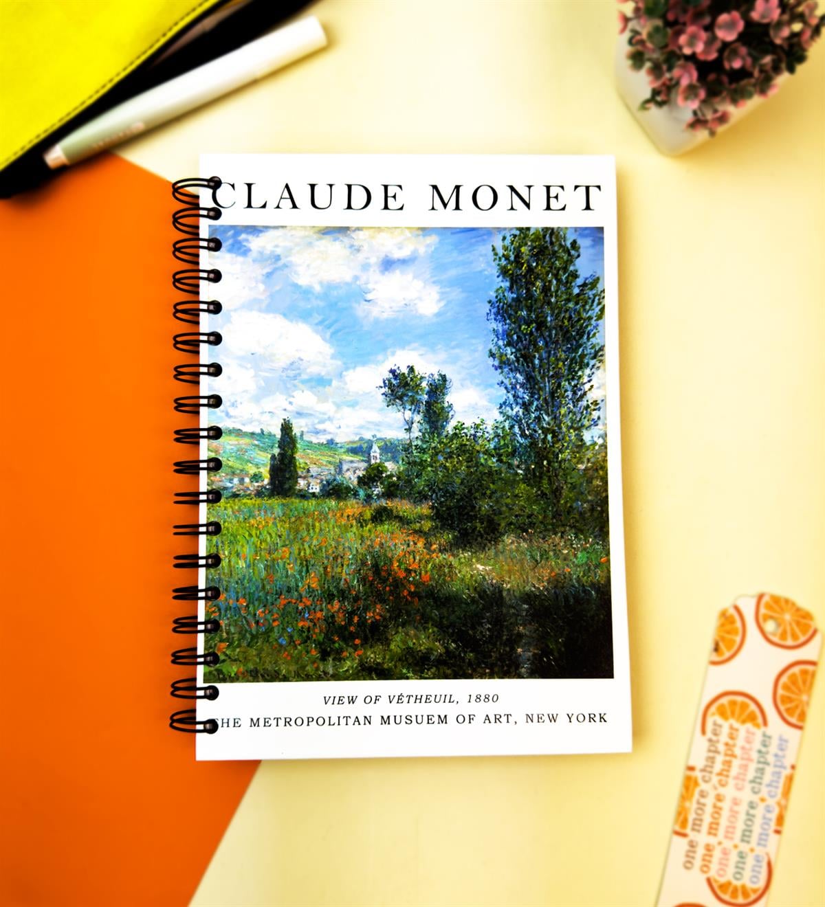 Vetheuil Görünümü Tasarımlı Konuşan AjandagiftmodaGMD-2343-14	