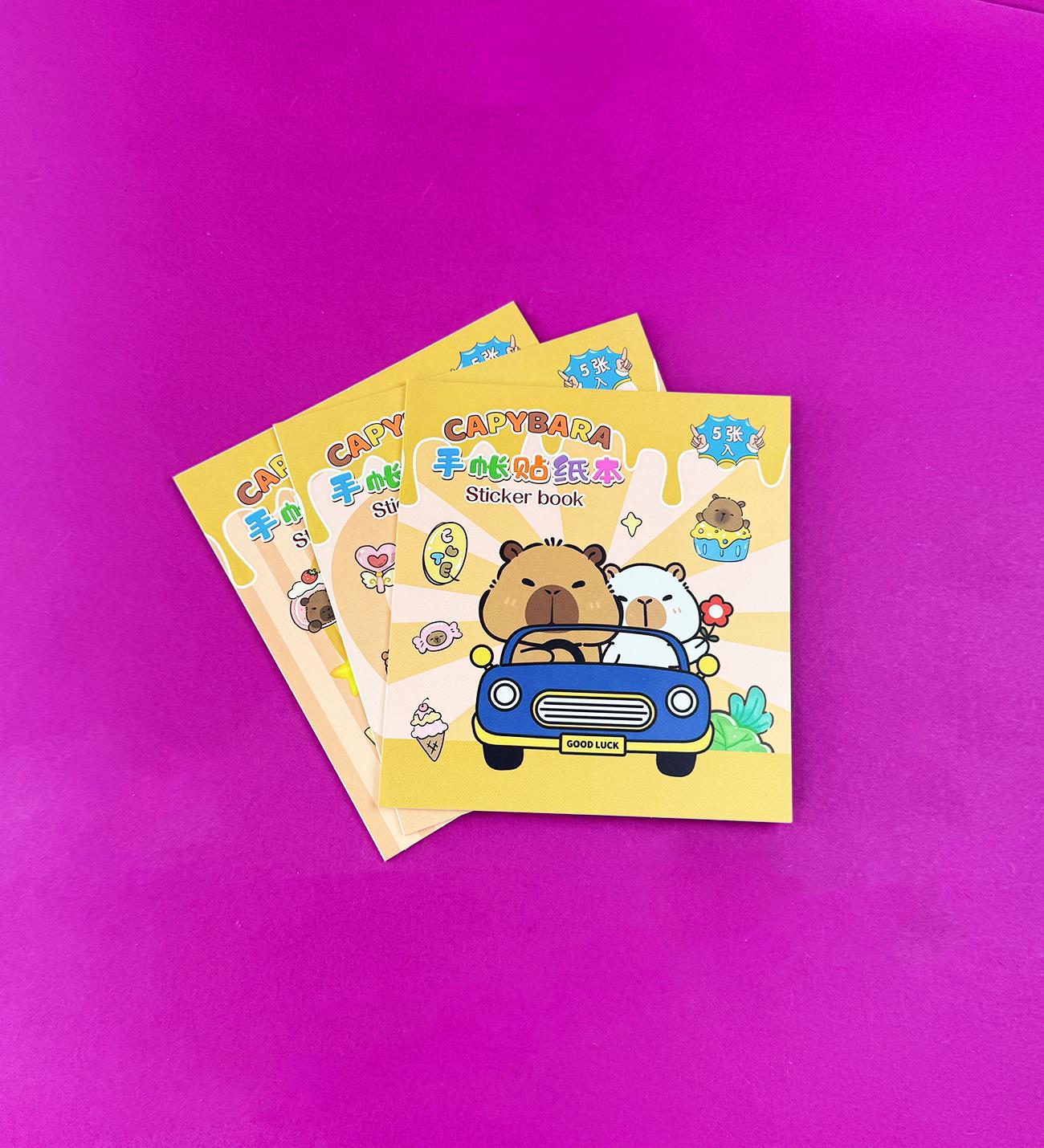 3'lü Capybara Sticker BookgiftmodaBM-1513