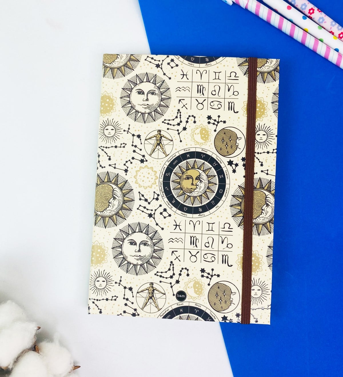 Tarot Ay Ve Güneş Tasarımlı Lastikli DeftergiftmodaGmd100317