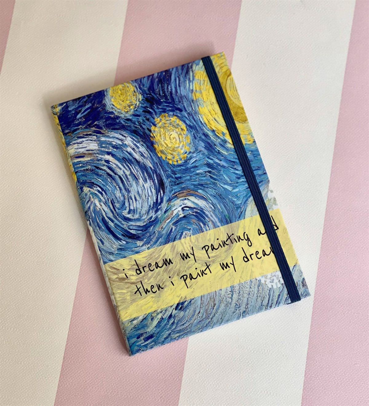 Van Gogh Motto Tasarımlı Lastikli Defter	GiftmodaGmd100051