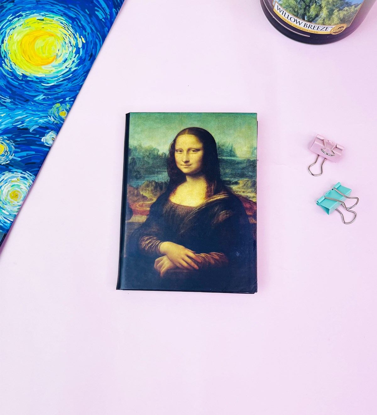 Mona Lisa Tasarımlı Sert Kapaklı Mini DeftergiftmodaGmd100522