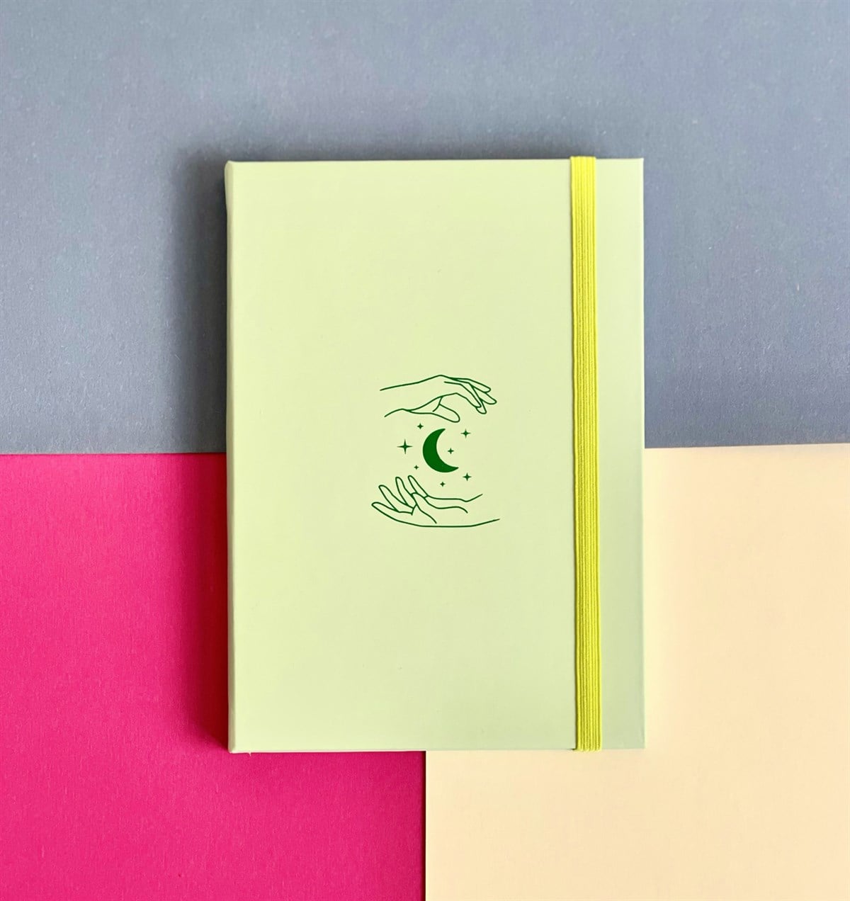 Çift El Tarot Tasarımlı Lastikli DeftergiftmodaGmd100078