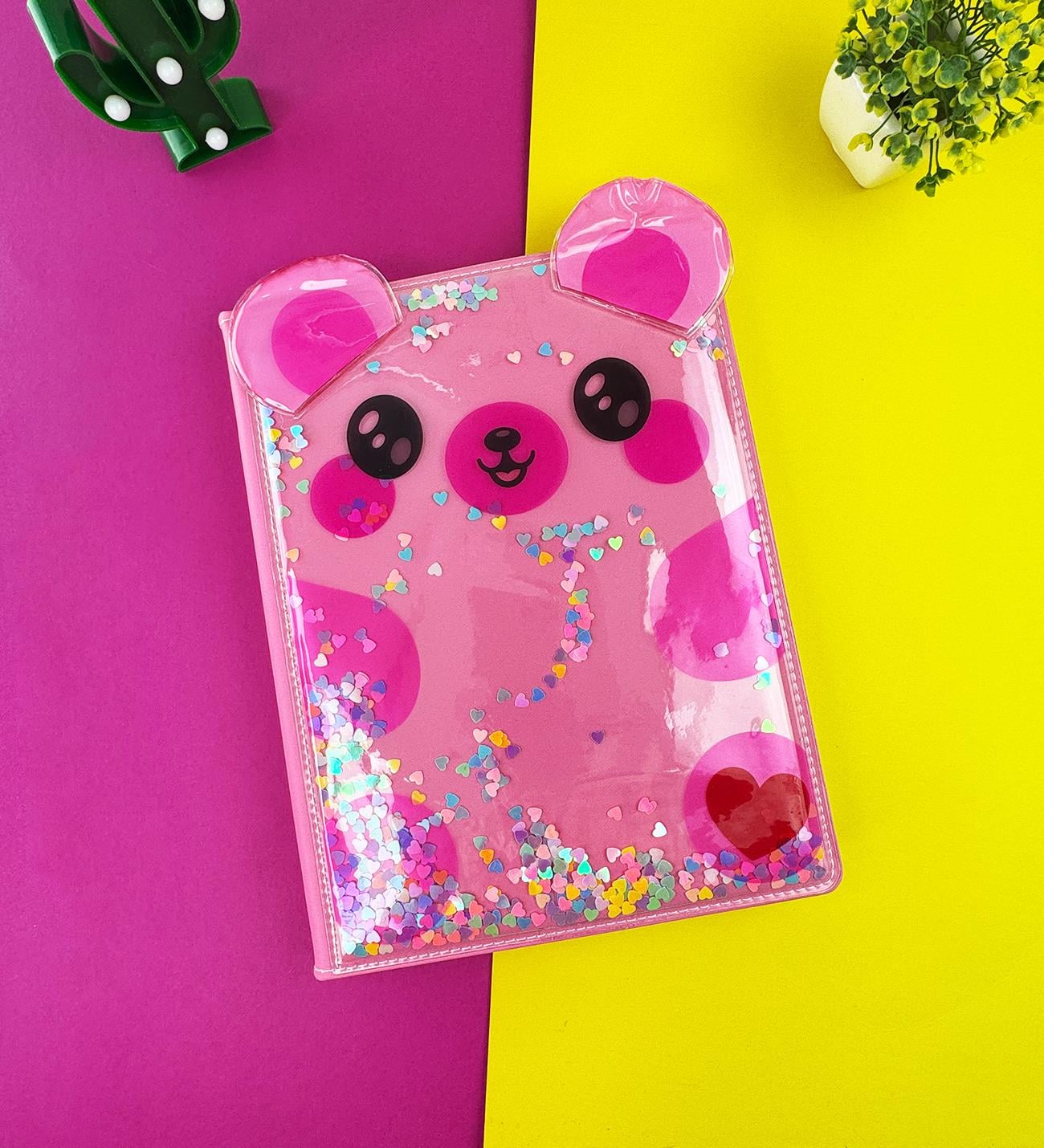 Sevimli Pembe Ayı Tasarımlı A4 Sketchbook – 200 Sayfa Kalın Kağıtlı DeftergiftmodaBM-1575