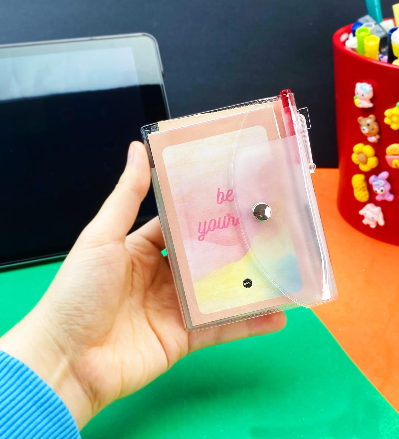 Be Yourself Tasarımlı PP Mini Çanta Defter Ve Kalem SetgiftmodaBAM-1141